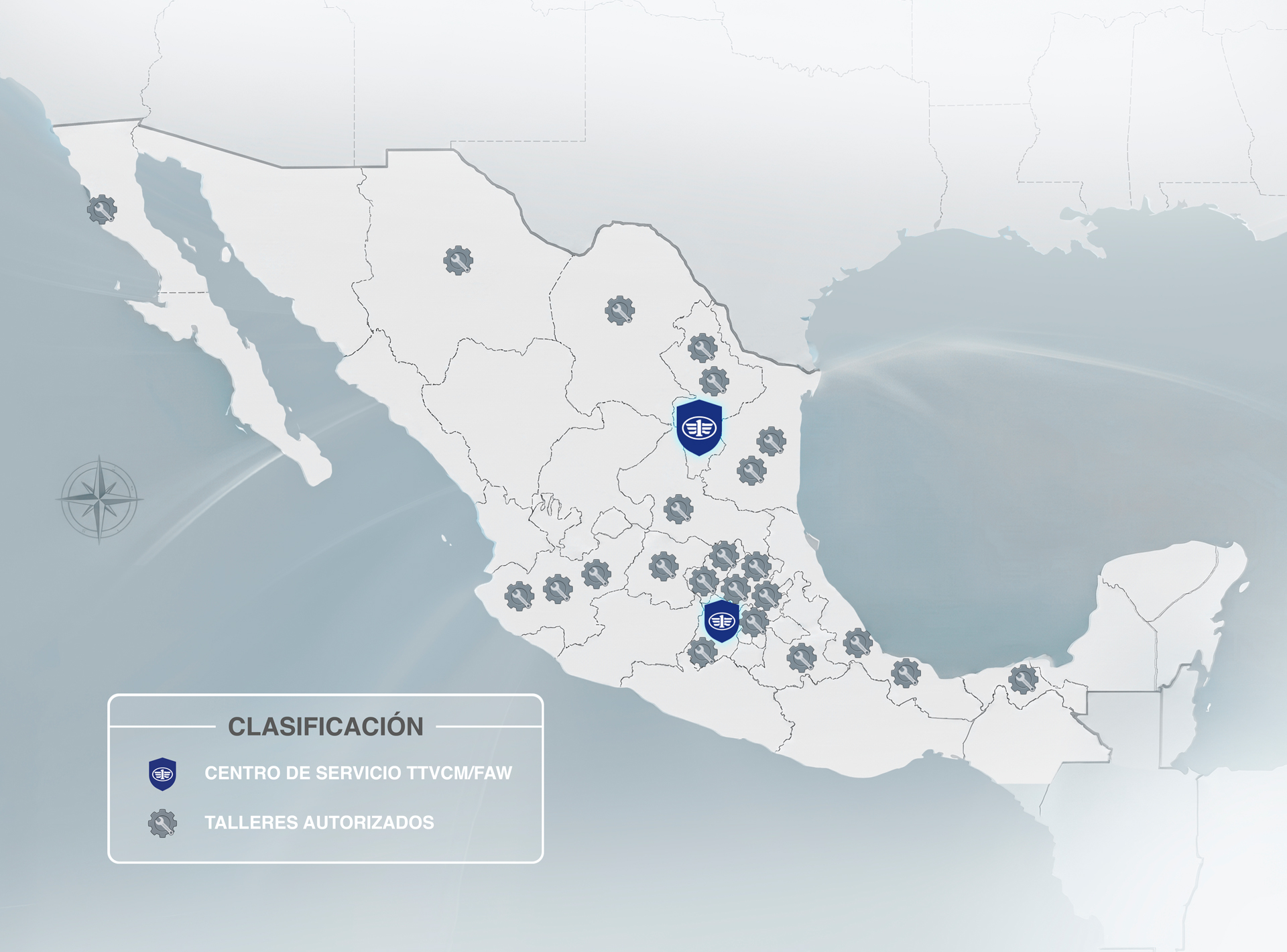 Mapa de distribuidores
